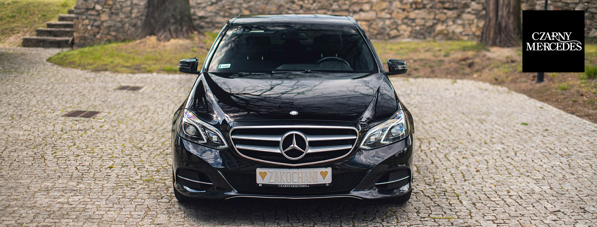 🥇 Czarny Mercedes Luksusowe i nowoczesne auto do ślubu