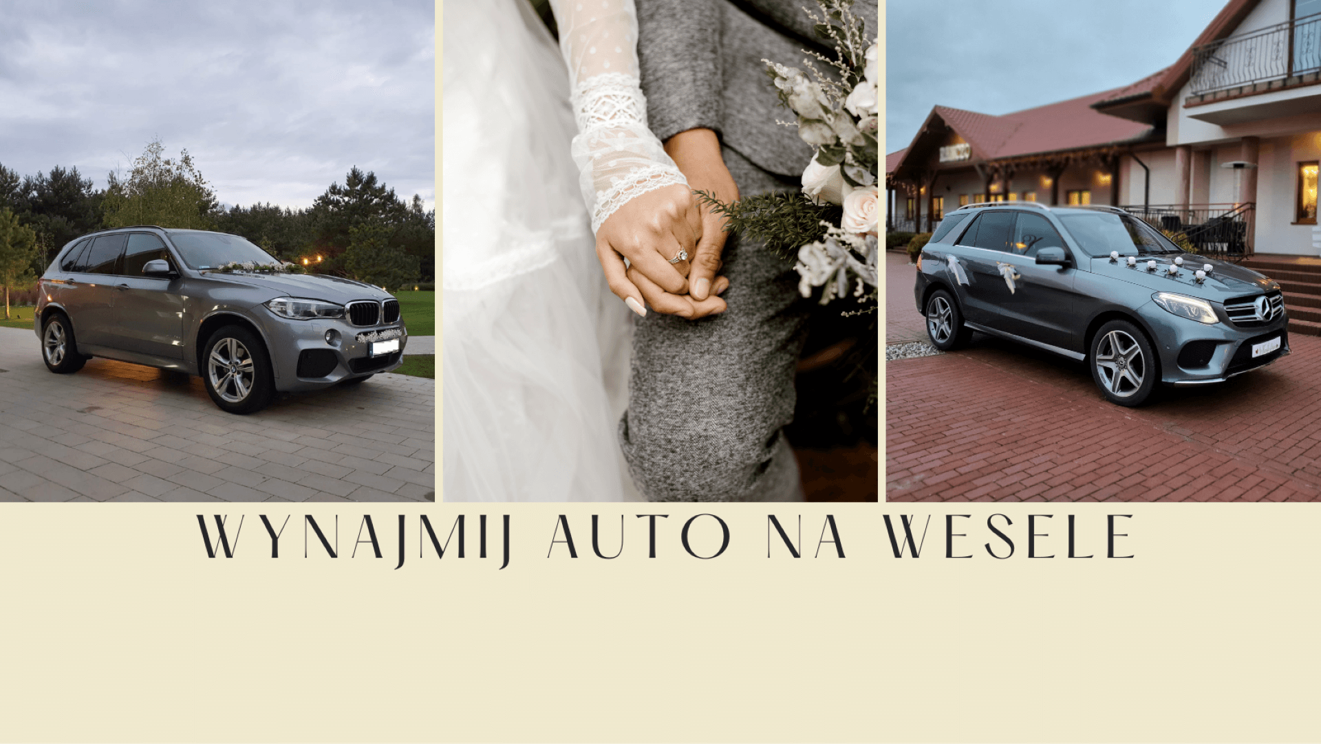 Szary BMW X5 Mercedes GLE | Auto do ślubu Słupca, wielkopolskie - cover 2