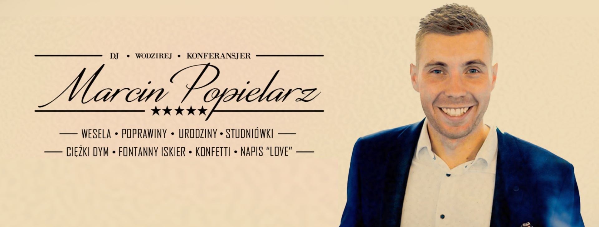 DJ Marcin Popielarz plus Wodzirej | DJ na wesele Rzeszów, podkarpackie - cover