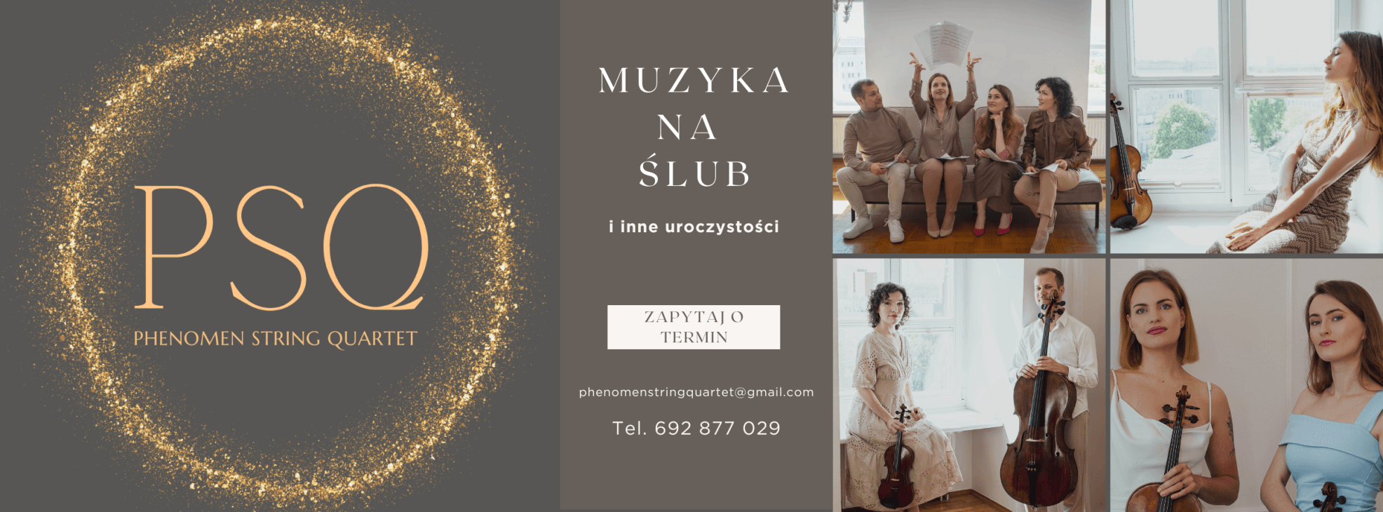 Phenomen String Quartet | Oprawa muzyczna ślubu Warszawa, mazowieckie - cover