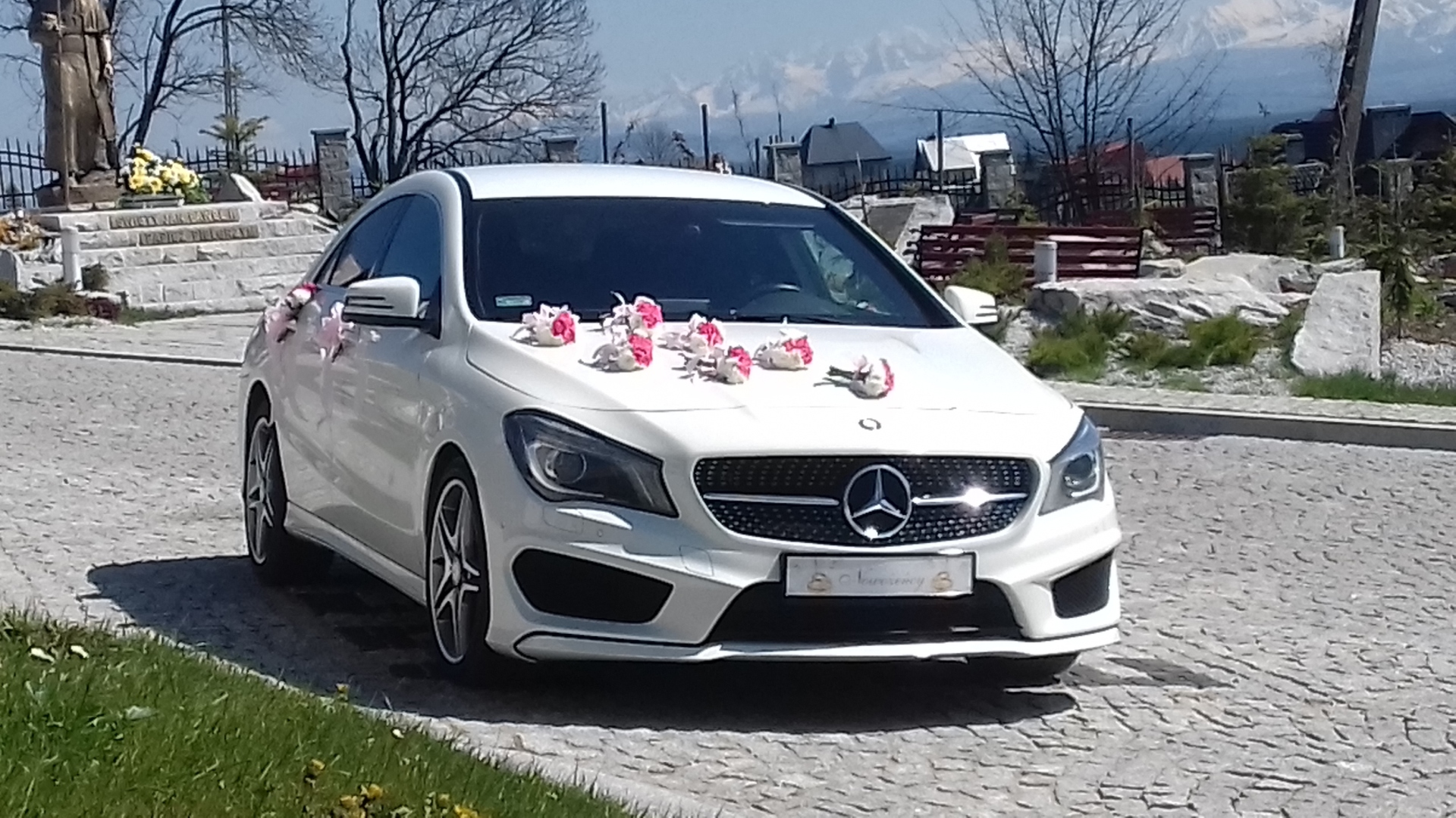 Biały Mercedes CLA AMG | Auto do ślubu Wadowice Sucha Beskidzka, małopolskie - cover