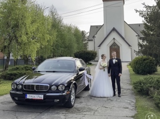 Jaguar XJ8 czarny | Auto do ślubu Gdańsk, pomorskie