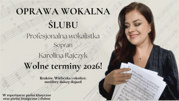 Karolina Rajczyk - Sopran | Oprawa muzyczna ślubu Kraków, małopolskie