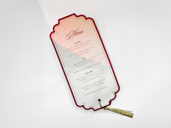 Menu weselne - Old Money/Glamour z frędzlem - zdjęcie 1