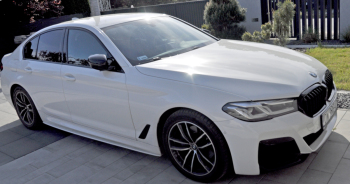 BMW 5 białe | Auto do ślubu Wrocław, dolnośląskie