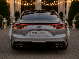Grafitowa KIA Stinger 2.0 | Auto do ślubu Brzesko, małopolskie