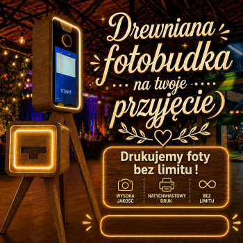 Imprezowa - Fotobudka drewniana | Fotobudka na wesele Częstochowa, śląskie