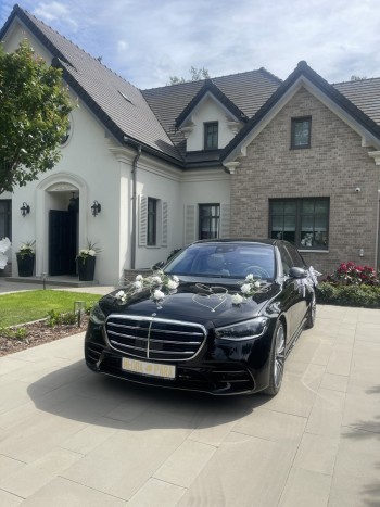 MMS - Czarny Mercedes S klasa | Auto do ślubu Wyszków, mazowieckie