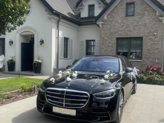 MMS - Czarny Mercedes S klasa | Auto do ślubu Wyszków, mazowieckie