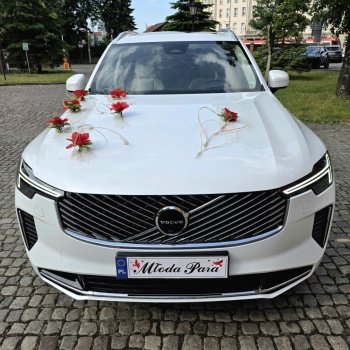 Białe Volvo XC90 T8 455KM | Auto do ślubu Gdańsk, pomorskie