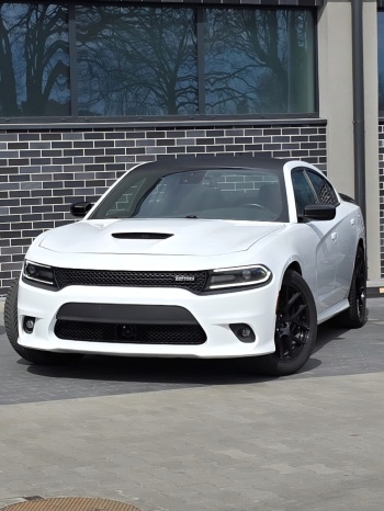Biały Dodge Charger Daytona V8 | Auto do ślubu Poznań, wielkopolskie