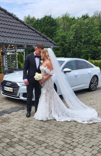 Białe Audi A6 | Auto do ślubu Zielona Góra, lubuskie