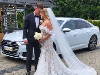Białe Audi A6 | Auto do ślubu Zielona Góra, lubuskie