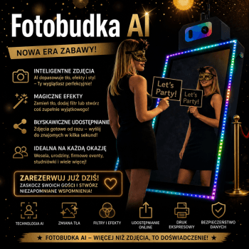 Fotobudka AI - LenzUP | Fotobudka na wesele Łódź, łódzkie