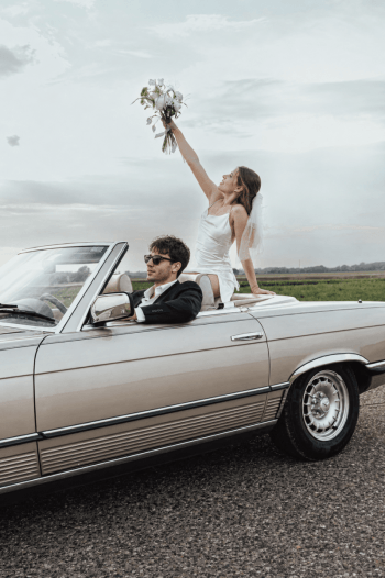 Klasyczny Mercedes sl, cabrio | Auto do ślubu Toruń, kujawsko-pomorskie