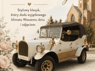 Zabytkowy, retro samochód | Auto do ślubu Wołów, dolnośląskie