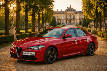 Alfa Romeo Giulia Veloce | Auto do ślubu Zielonki, małopolskie