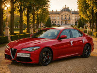 Alfa Romeo Giulia Veloce | Auto do ślubu Zielonki, małopolskie