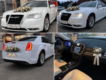 Damian - biały Chrysler 300 | Auto do ślubu Leszno, mazowieckie