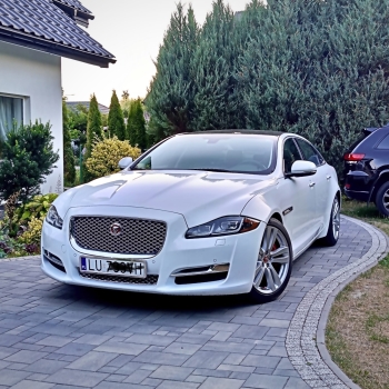 Biały Jaguar XJ Long | Auto do ślubu Lublin, lubelskie
