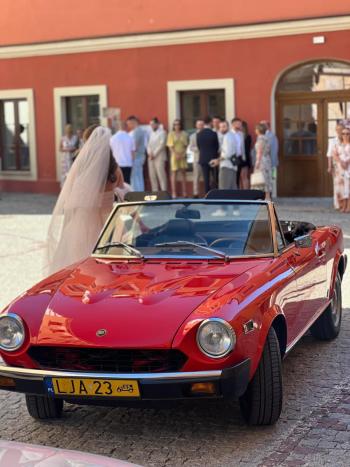 Fiat Spider 124 | Auto do ślubu Janów Lubelski, lubelskie