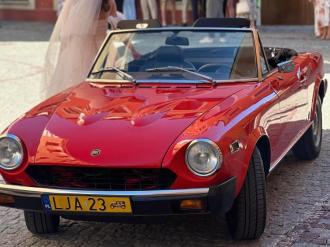 Fiat Spider 124 | Auto do ślubu Janów Lubelski, lubelskie