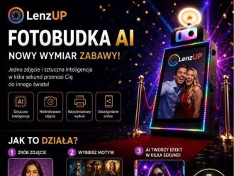 Fotobudka AI - LenzUP | Fotobudka na wesele Łódź, łódzkie