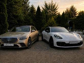 Porsche Panamera, Mercedes S long | Auto do ślubu Kraków, małopolskie