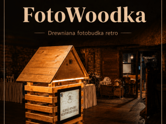 FotoWoodka - drewniana fotobudka | Fotobudka na wesele Warszawa, mazowieckie