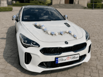 Perłowa KIA STINGER 3.3 V6 Biturbo | Auto do ślubu Tomaszów Mazowiecki, łódzkie