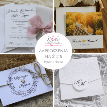 Kado - Kartki & Zaproszenia | Zaproszenia ślubne Łęki Dolne, podkarpackie