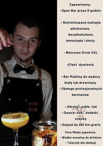 KoktajLove - bar mobilny | Barman na wesele Zawiercie, śląskie