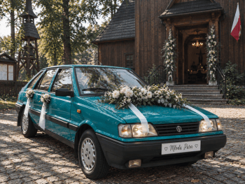 Turkusowy Polonez | Auto do ślubu Siedlce, mazowieckie
