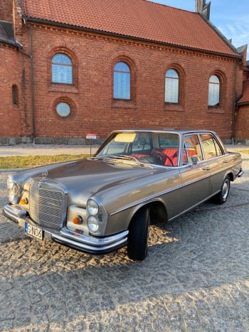 Srebrny Mercedes-Benz W108 Klasy S | Auto do ślubu Sierakowice, pomorskie