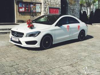 Biały Mercedes CLA AMG | Auto do ślubu Częstochowa, śląskie