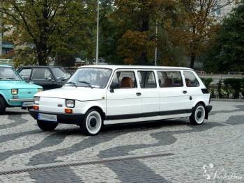 Fiat 126p Limuzyna - jedyny taki samochód w Polsce, Samochód, auto do ślubu, limuzyna Radomsko