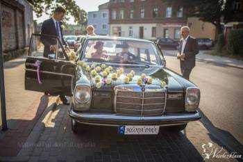 Auto do ślubu Mercedes W115, zabytek, Samochód, auto do ślubu, limuzyna Kowal
