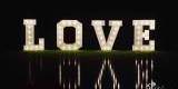 Żarówkowe Love napis led Love na wesele | Dekoracje światłem Śrem, wielkopolskie - zdjęcie 2