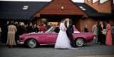 Kabriolet 6 osobowy Sportowe różowe coupe limuzyna | Auto do ślubu Białystok, podlaskie - zdjęcie 5