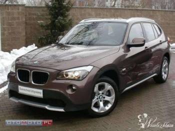 Złote BMW X1 | Auto do ślubu Katowice, śląskie