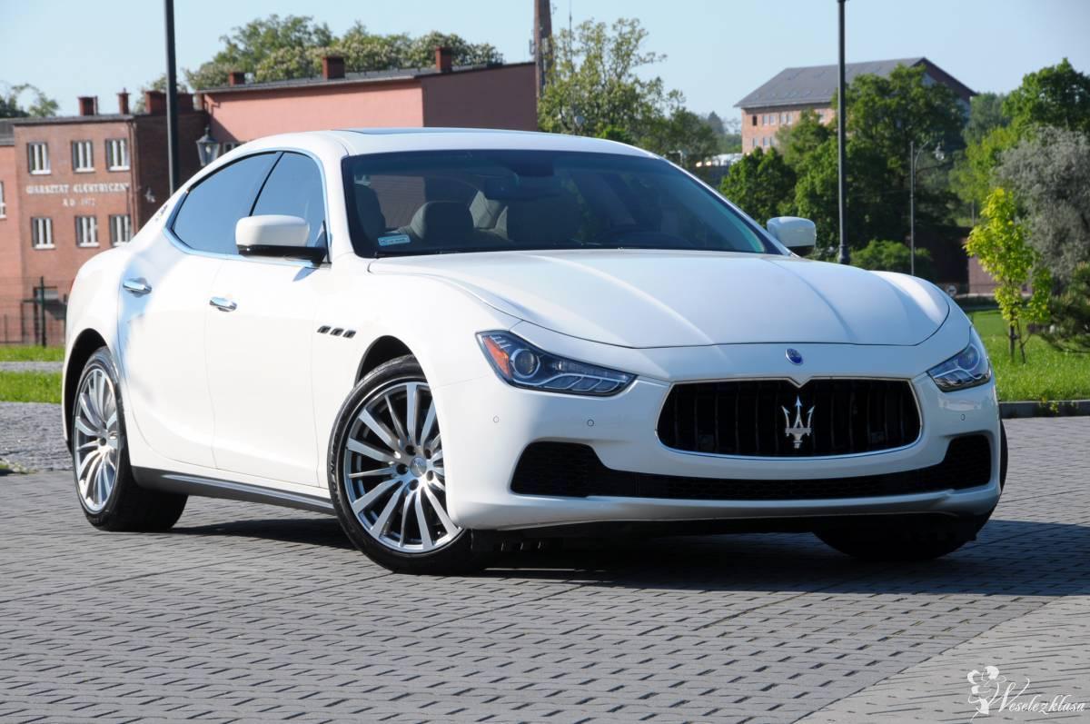 Luksusowe Białe Auto Maserati Ghibli  do ślubu | Auto do ślubu Kraków, małopolskie - zdjęcie 1