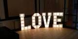 Podświetlany napis LOVE - dekoracja weselna | Dekoracje ślubne Przasnysz, mazowieckie - zdjęcie 3