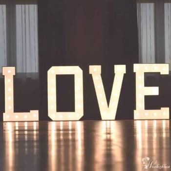 Napis Love, dekoracje balonowe, tablica weselna - Decor-Fun, Napis Love Strzyżów