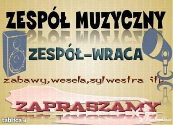 Zespół Weselny  ZESPOL-WRACA ZAPRASZA | Zespół muzyczny Mogilno, kujawsko-pomorskie