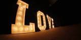 Podświetlany napis LOVE, litery 3D - wynajem, Świdnica - zdjęcie 2