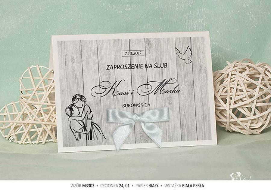 Kartki na ślub, zaproszenia ślubne weselne na wesele SZYBKO, Leszno - zdjęcie 1