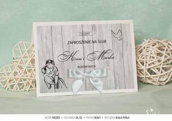 Kartki na ślub, zaproszenia ślubne weselne na wesele SZYBKO, Zaproszenia ślubne Koźmin Wielkopolski