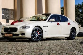Maserati Quattroporte - bez ograniczeń czasowych, dekoracje w cenie, Samochód, auto do ślubu, limuzyna Myślenice