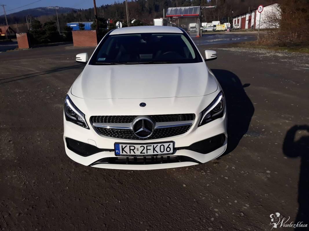 Piękny biały Mercedes CLA wersja AMG,, Jordanów - zdjęcie 1