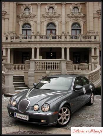 Srebrny Jaguar S-TYPE - idealny na Twój Ślub, Samochód, auto do ślubu, limuzyna Uniejów